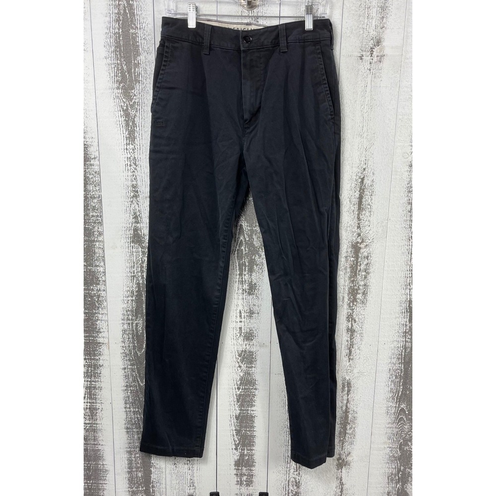 American Eagle Slim Fit Chino Pants Black 29x34 Extreme Flex Mens